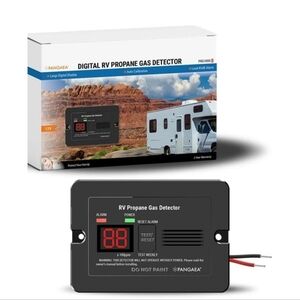 PANGAEA Digital RV Propane Gas Detector with 85dB Loud Alarm, DC 12V...New